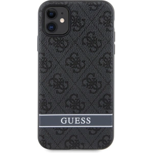 Kup Guess Apple Tasche GUHCN61P4SNK iPhone 11/XR grau/grau Hartschale 4G Stripe - GUE2605 - {ean13} - Sklep Home Screen