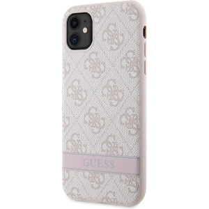 Kup Etui Guess GUHCN61P4SNP Apple iPhone 11/XR różowy/pink hardcase 4G Stripe - GUE2606 - {ean13} - Sklep Home Screen