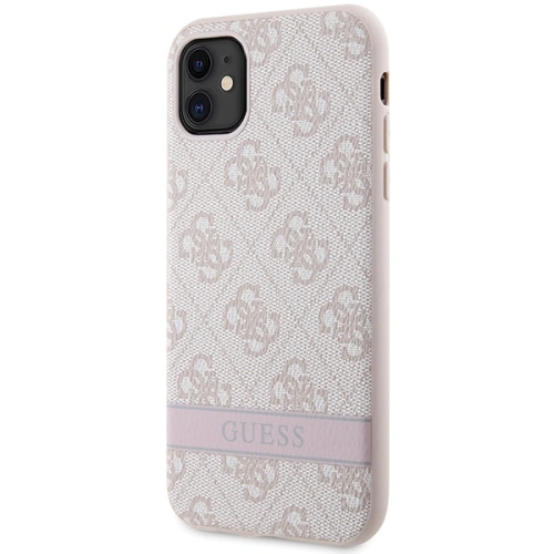 Kup Etui Guess GUHCN61P4SNP Apple iPhone 11/XR rózsaszín/pink hardcase 4G Stripe - GUE2606 - {ean13} - Sklep Home Screen