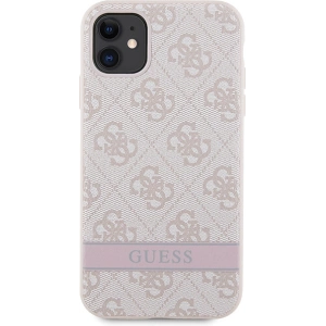 Kup Etui Guess GUHCN61P4SNP Apple iPhone 11/XR różowy/pink hardcase 4G Stripe - GUE2606 - {ean13} - Sklep Home Screen