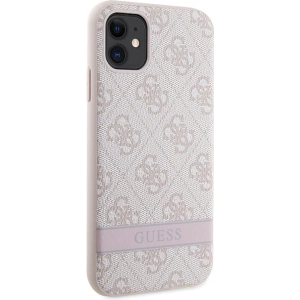 Guess GUHCN61P4SNP Apple iPhone 11/XR pink hardcase 4G Stripe