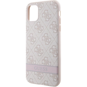 Kup Etui Guess GUHCN61P4SNP Apple iPhone 11/XR różowy/pink hardcase 4G Stripe - GUE2606 - {ean13} - Sklep Home Screen