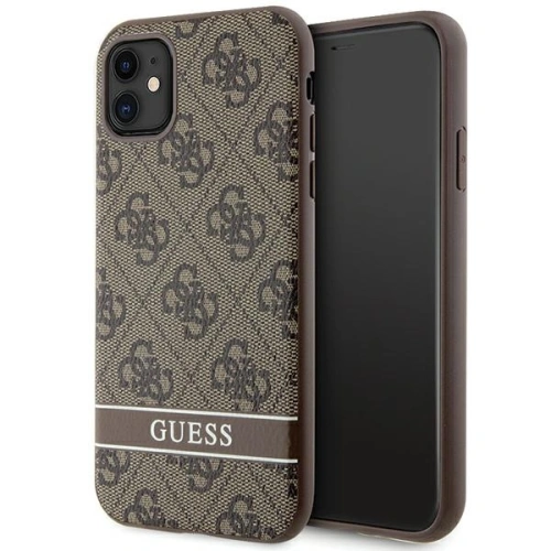 Buy Guess GUHCN61P4SNW Apple iPhone 11/XR brown hardcase 4G Stripe - GUE2607 - {ean13} - Home Screen Store Europe
