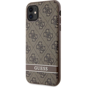 Kup Guess Apple Tasche GUHCN61P4SNW iPhone 11/XR braun/braun hardcase 4G Stripe - GUE2607 - {ean13} - Sklep Home Screen