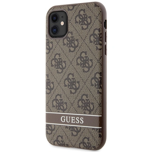 Buy Guess GUHCN61P4SNW Apple iPhone 11/XR brown hardcase 4G Stripe - GUE2607 - {ean13} - Home Screen Store Europe