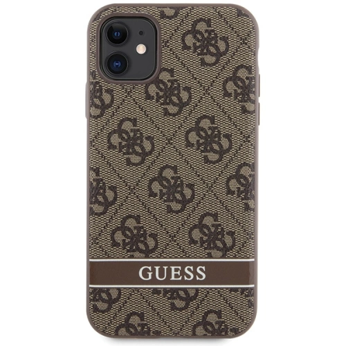 Buy Guess GUHCN61P4SNW Apple iPhone 11/XR brown hardcase 4G Stripe - GUE2607 - {ean13} - Home Screen Store Europe