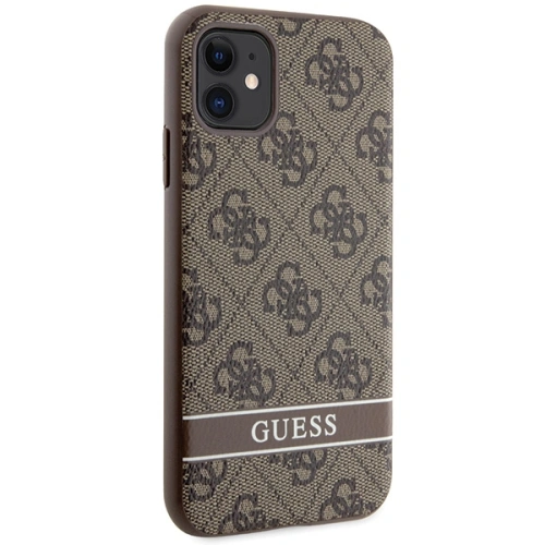 Buy Guess GUHCN61P4SNW Apple iPhone 11/XR brown hardcase 4G Stripe - GUE2607 - {ean13} - Home Screen Store Europe