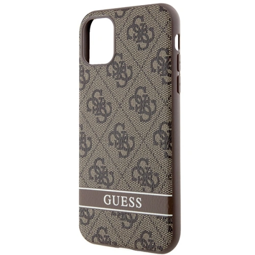 Buy Guess GUHCN61P4SNW Apple iPhone 11/XR brown hardcase 4G Stripe - GUE2607 - {ean13} - Home Screen Store Europe