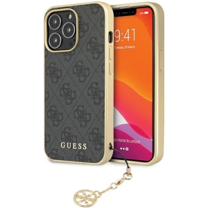 Kup Etui Guess GUHCP14LGF4GGR Apple iPhone 14 Pro szary/grey hardcase 4G Charms Collection - GUE2608 - {ean13} - Sklep Home Screen
