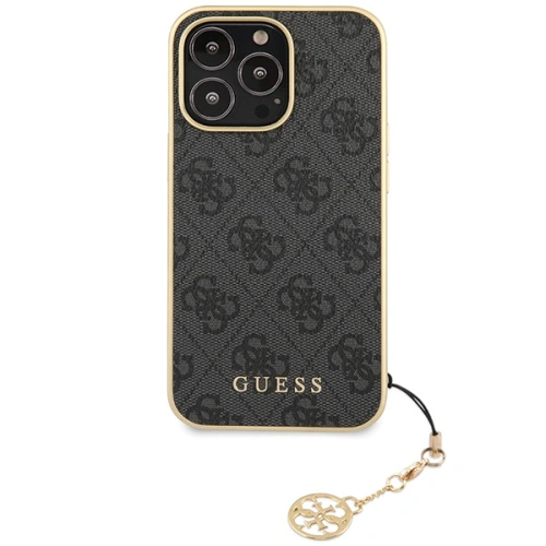 Kup Guess Apple Tasche GUHCP14LGF4GGR iPhone 14 Pro grau/grau Hartschale 4G Charms Collection - GUE2608 - {ean13} - Sklep Home Screen