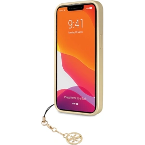 Kup Guess Apple Tasche GUHCP14LGF4GGR iPhone 14 Pro grau/grau Hartschale 4G Charms Collection - GUE2608 - {ean13} - Sklep Home Screen