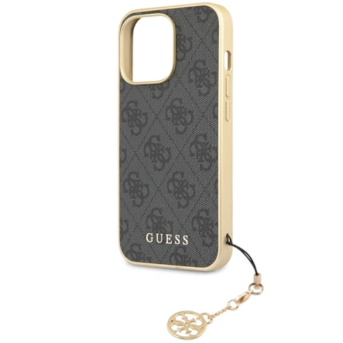 Kup Guess Apple Tasche GUHCP14LGF4GGR iPhone 14 Pro grau/grau Hartschale 4G Charms Collection - GUE2608 - {ean13} - Sklep Home Screen