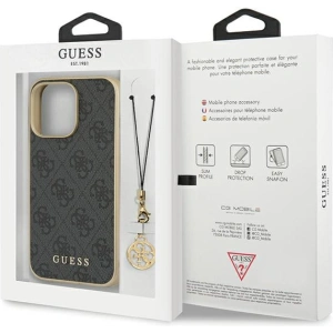 Kup Etui Guess GUHCP14LGF4GGR Apple iPhone 14 Pro szary/grey hardcase 4G Charms Collection - GUE2608 - {ean13} - Sklep Home Screen
