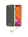Etui Guess GUHCP14SGF4GGR Apple iPhone 14 szary/grey hardcase 4G Charms Collection