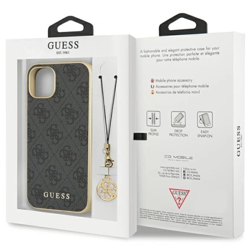 Kup Etui Guess GUHCP14SGF4GGR Apple iPhone 14 gri/hardcase 4G Charms Collection - GUE2609 - {ean13} - Sklep Home Screen