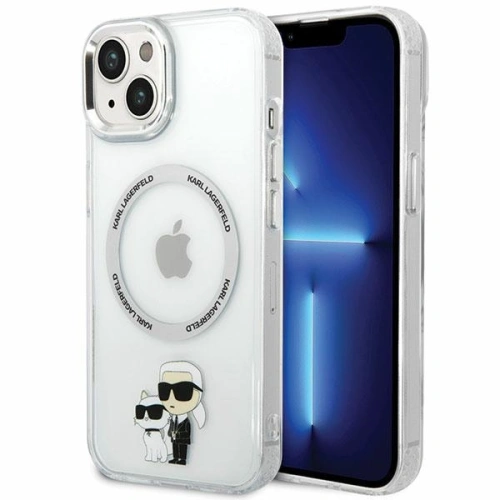 Buy Karl Lagerfeld KLHMP13MHNKCIT Apple iPhone 13 hardcase transparent Iconic Karl&Choupette Magsafe - KLD1586 - {ean13} - Home Screen Store Europe