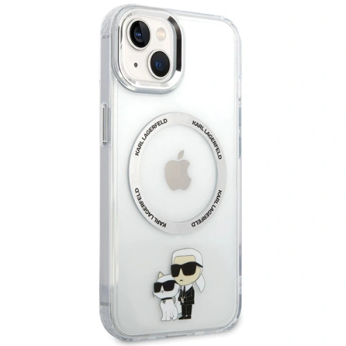 Buy Karl Lagerfeld KLHMP13MHNKCIT Apple iPhone 13 hardcase transparent Iconic Karl&Choupette Magsafe - KLD1586 - {ean13} - Home Screen Store Europe