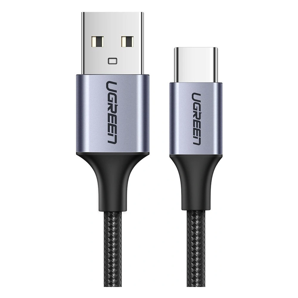 Kabel UGREEN 60125 USB-A/USB-C Quick Charge 3.0 3A 0,5m szary