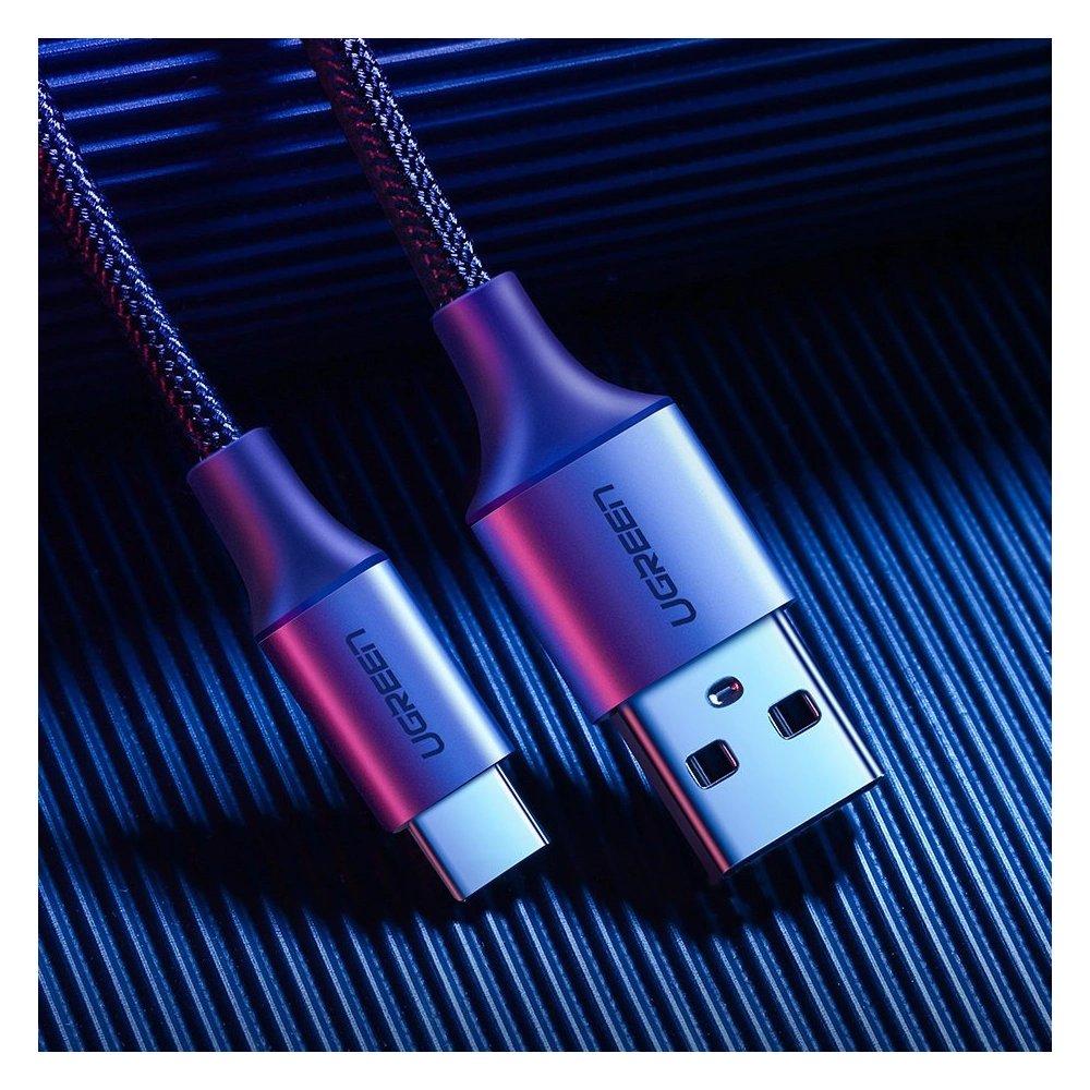 Kabel UGREEN 60125 USB-A/USB-C Quick Charge 3.0 3A 0,5m szary
