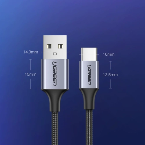 Kup Cablu UGREEN 60125 USB-A/USB-C Quick Charge 3.0 3A 0,5m gri - UGR1637 - {ean13} - Sklep Home Screen