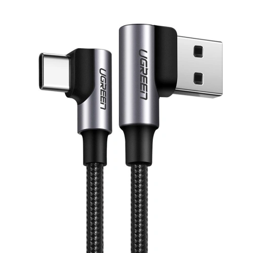 Buy UGREEN US176 USB-A/USB-C Angle Cable Quick Charge 3.0 3A 0,5m gray - UGR1638 - {ean13} - Home Screen Store Europe
