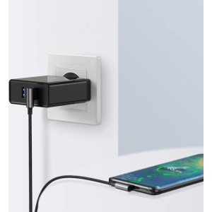 Kup UGREEN US176 USB-A/USB-C Quick Charge 3.0 3A 0,5m szürke szögletes kábel - UGR1638 - {ean13} - Sklep Home Screen