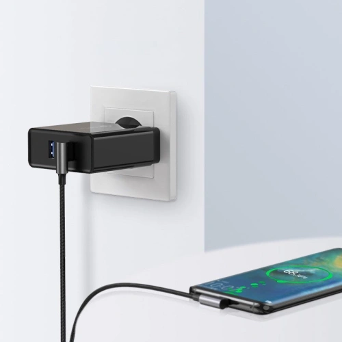 Kup Úhlový kabel UGREEN US176 USB-A/USB-C Quick Charge 3.0 3A 0,5m šedý - UGR1638 - {ean13} - Sklep Home Screen