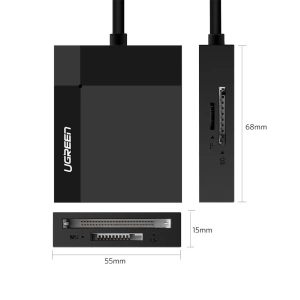 Kup UGREEN CR125 USB 3.0 SD/microSD/CF/MS-Kartenleser Schwarz - UGR1639 - {ean13} - Sklep Home Screen