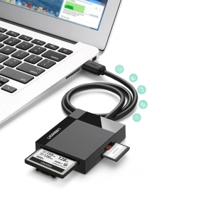 Kup UGREEN CR125 USB 3.0 SD/microSD/CF/MS-Kartenleser Schwarz - UGR1639 - {ean13} - Sklep Home Screen