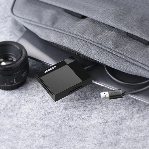 Kup UGREEN CR125 USB 3.0 SD/microSD/CF/MS-Kartenleser Schwarz - UGR1639 - {ean13} - Sklep Home Screen