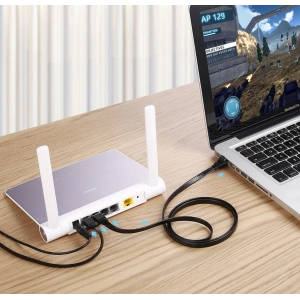 Kup Kabel sieciowy UGREEN NW106 Ethernet RJ45 Cat 7 STP LAN 10 Gbps 5m czarny - UGR1640 - {ean13} - Sklep Home Screen