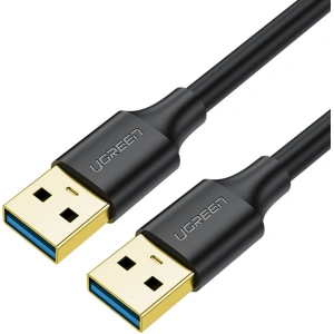 Kabel UGREEN US128 USB-A/USB-A USB 3.0 5Gb/s 0.5m czarny