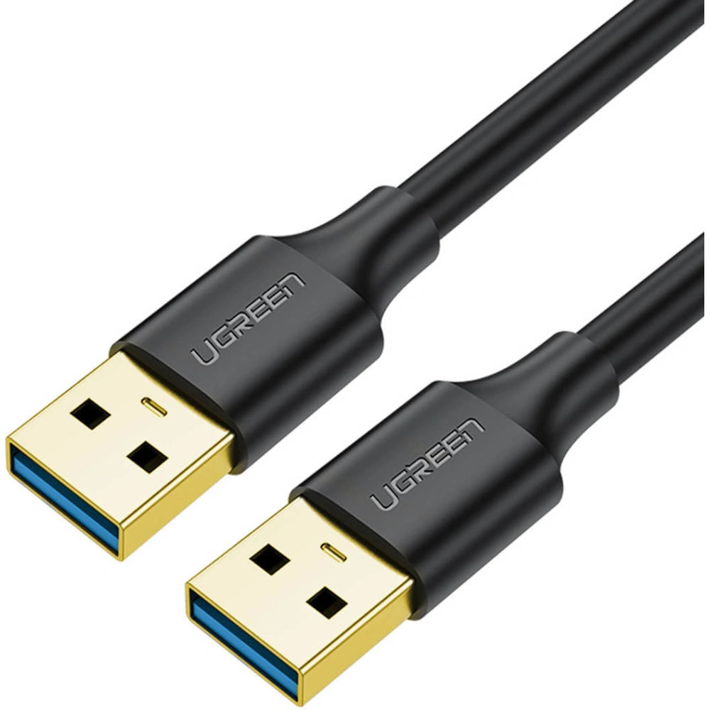 Kabel UGREEN US128 USB-A/USB-A USB 3.0 5Gb/s 0.5m czarny