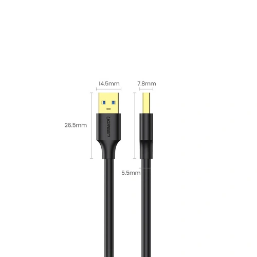 Kup Kabel UGREEN US128 USB-A/USB-A USB 3.0 5Gb/s 0.5m černý - UGR1641 - {ean13} - Sklep Home Screen