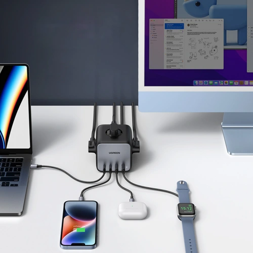 Buy UGREEN CD268 Power Strip Cube 65W USB-A/USB-C + 3x AC black - UGR1642 - {ean13} - Home Screen Store Europe