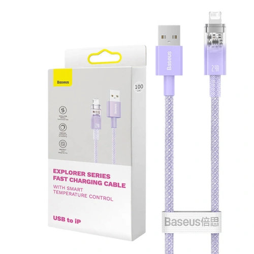 Kup Cablul Baseus Explorer Series USB-A/Lightning 2m 2.4A (mov) - BSU4317 - {ean13} - Sklep Home Screen