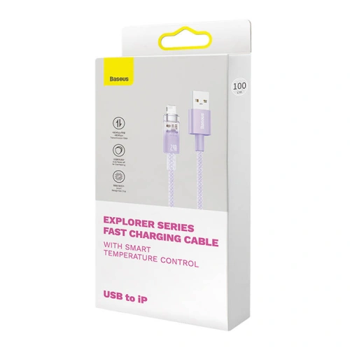 Kup Cablul Baseus Explorer Series USB-A/Lightning 2m 2.4A (mov) - BSU4317 - {ean13} - Sklep Home Screen