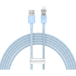 Kabel Baseus Explorer Series USB-A/Lightning 2m 2.4A (modrý)