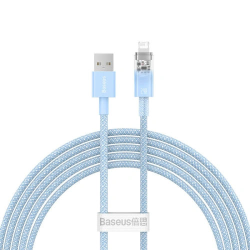 Kup Cablul Baseus Explorer Series USB-A/Lightning 2m 2.4A (albastru) - BSU4318 - {ean13} - Sklep Home Screen