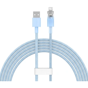 Kabel Baseus Explorer Series USB-A/Lightning 2m 2.4A (modrý)
