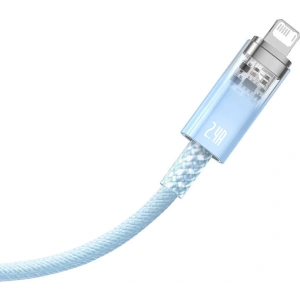 Kabel Baseus Explorer Series USB-A/Lightning 2m 2.4A (modrý)