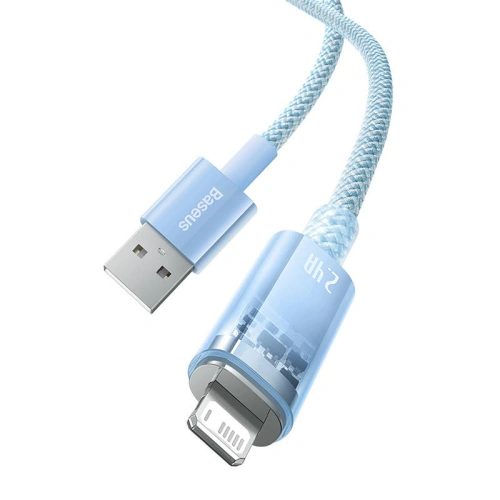 Kup Cablul Baseus Explorer Series USB-A/Lightning 2m 2.4A (albastru) - BSU4318 - {ean13} - Sklep Home Screen