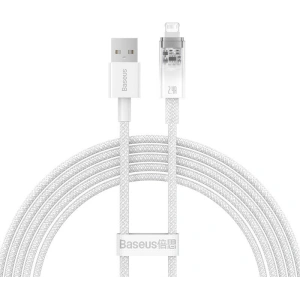 Kabel Baseus Explorer Series USB-A/Lightning 2m 2.4A (bílý)