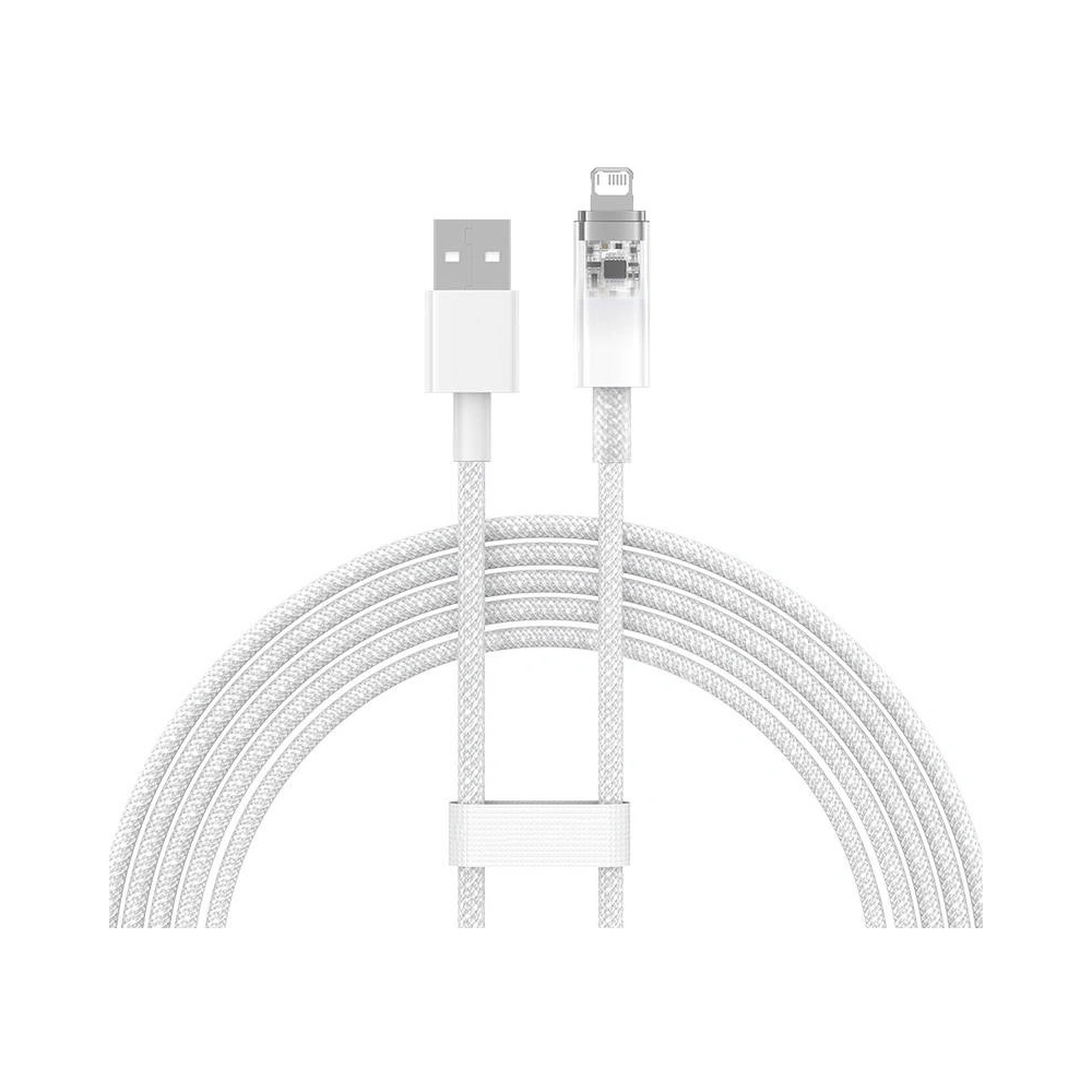 Kabel Baseus Explorer Series USB-A/Lightning 2m 2.4A (biały)