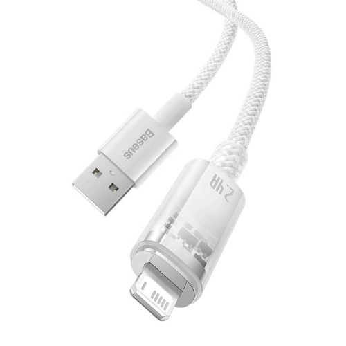 Kup Kabel Baseus Explorer Series USB-A/Lightning 2m 2.4A (bílý) - BSU4319 - {ean13} - Sklep Home Screen