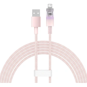 Kabel Baseus Explorer Series USB-A/Lightning 2m 2.4A (růžový)