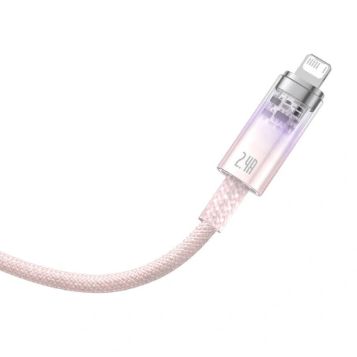 Buy Baseus Explorer Series USB-A/Lightning Cable 2m 2.4A (pink) - BSU4320 - {ean13} - Home Screen Store Europe