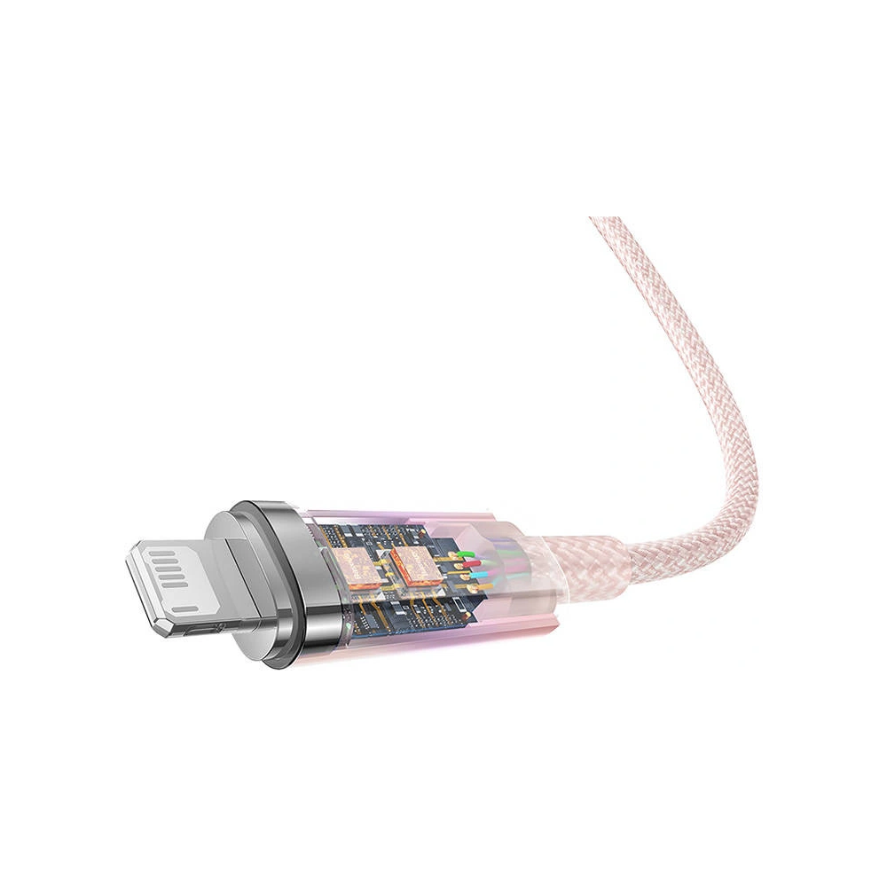 Kabel Baseus Explorer Series USB-A/Lightning 2m 2.4A (różowy)