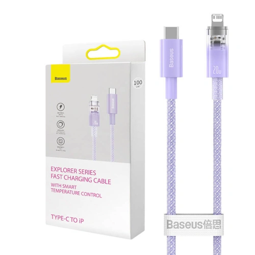 Kup Cablul Baseus Explorer Series USB-C/Lightning 1m 20W (mov) - BSU4321 - {ean13} - Sklep Home Screen