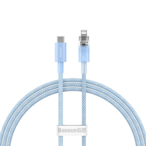 Kup Kabel Baseus Explorer Series USB-C/Lightning 1m 20W (modrý) - BSU4322 - {ean13} - Sklep Home Screen